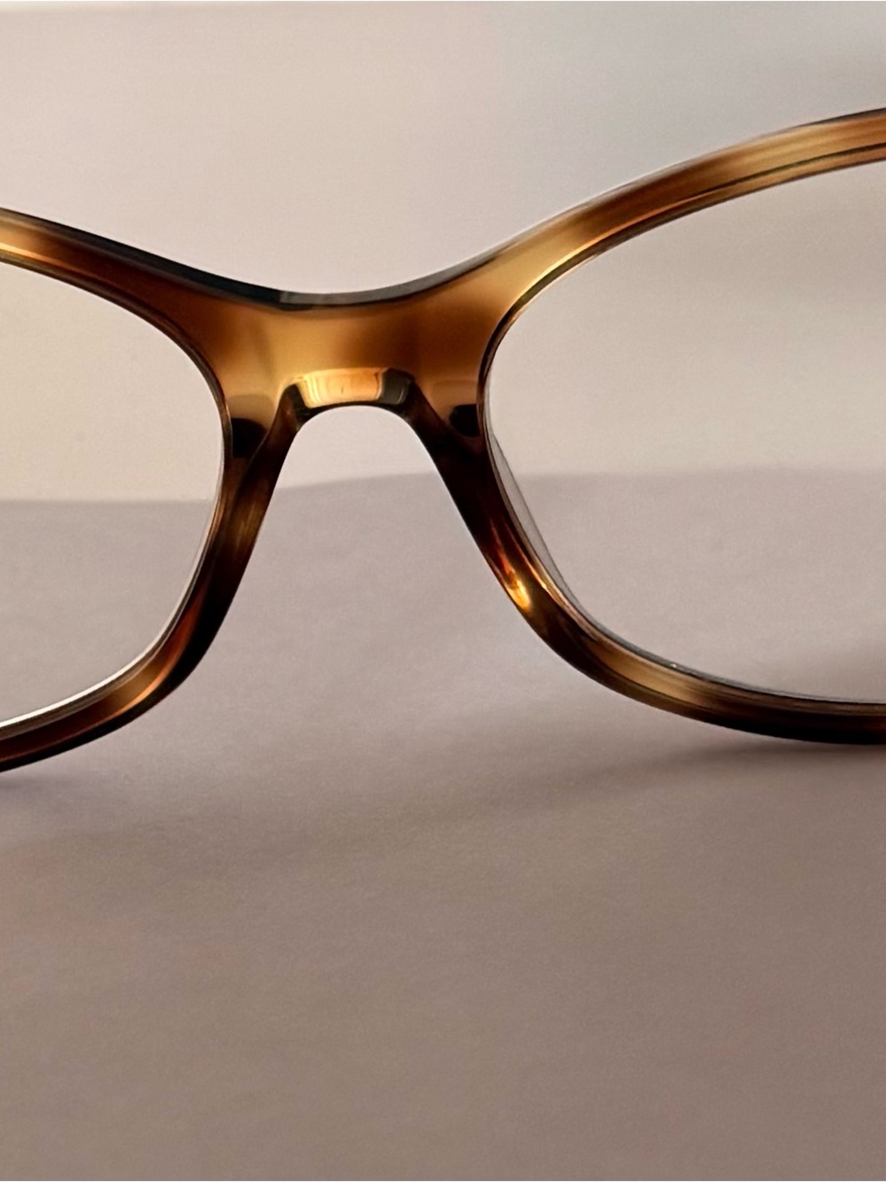 Authentic Ives Saint Lauren Tortoiseshell Eyeglass Frames - Amber Brown